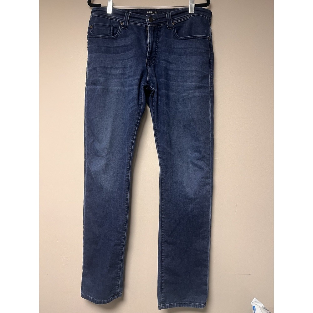 Fidelity Women's Blue Jeans Jimmy Style Size 34